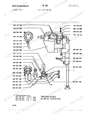 Схема №6 LAV 240 W с изображением Запчасть для комплектующей Aeg 8996450414470